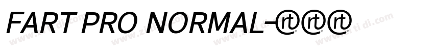FART PRO NORMAL字体转换